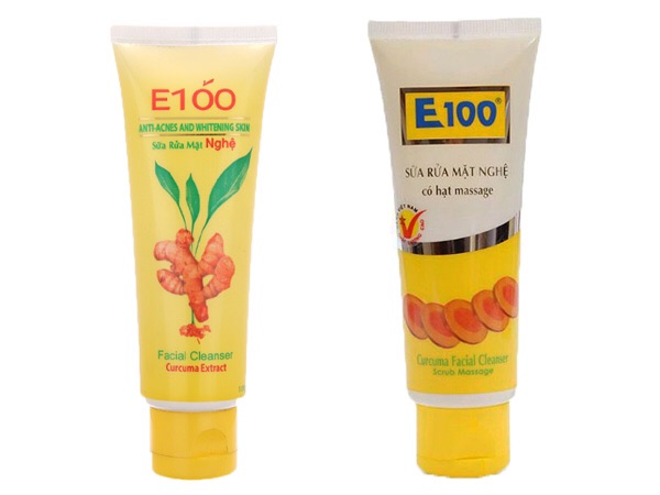Sữa rửa mặt E100 nghệ có hạt và không hạt