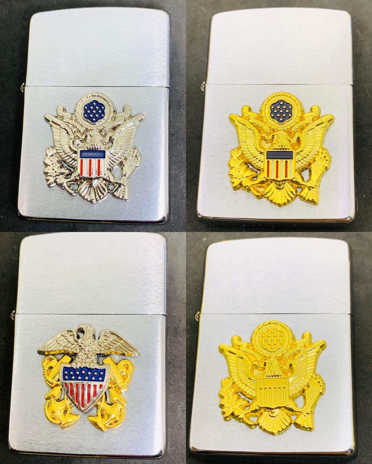 Emblem Chim Mỹ Quân Sự dán Zippo