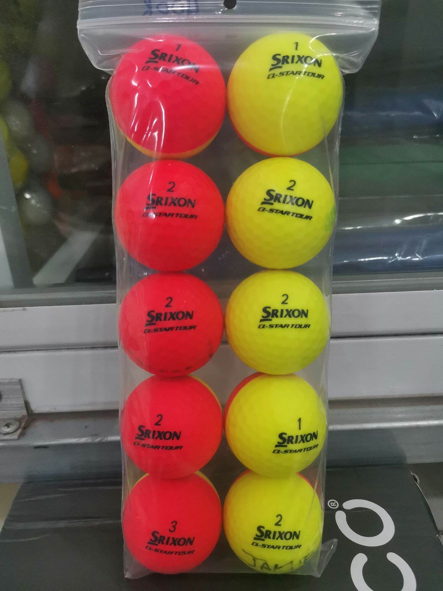 Bóng Golf Srixon 2 Màu 10 Bóng Mới 98%