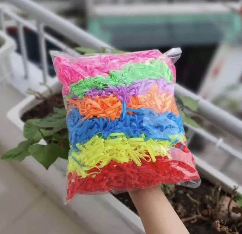 🎀 Nữa Ký (500g) Thun cột Tóc Siêu Co giãn Nhiều Màu cho Bé