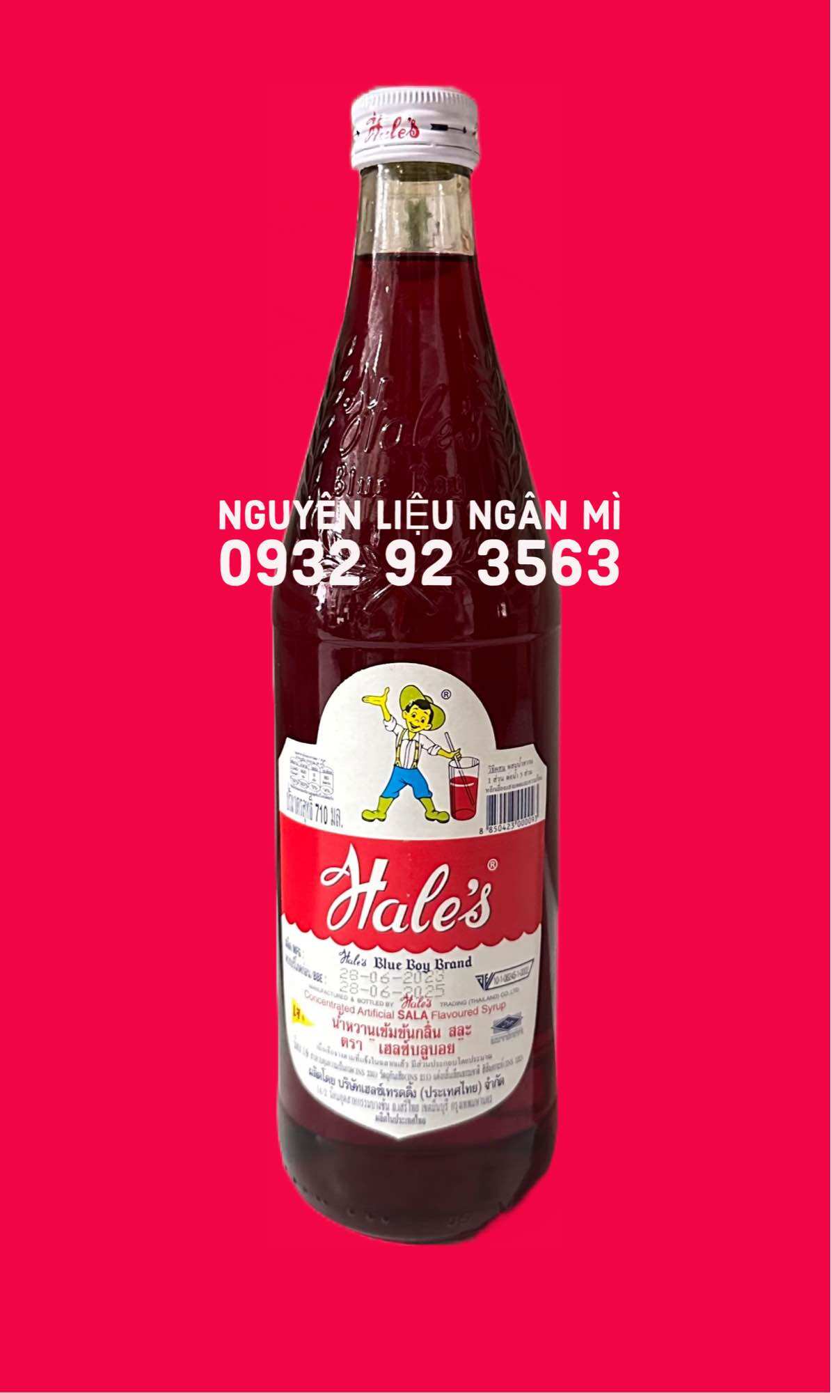 Siro đậm đặc hương mây thái lan - sala hale’s blue boy chai 710ml.