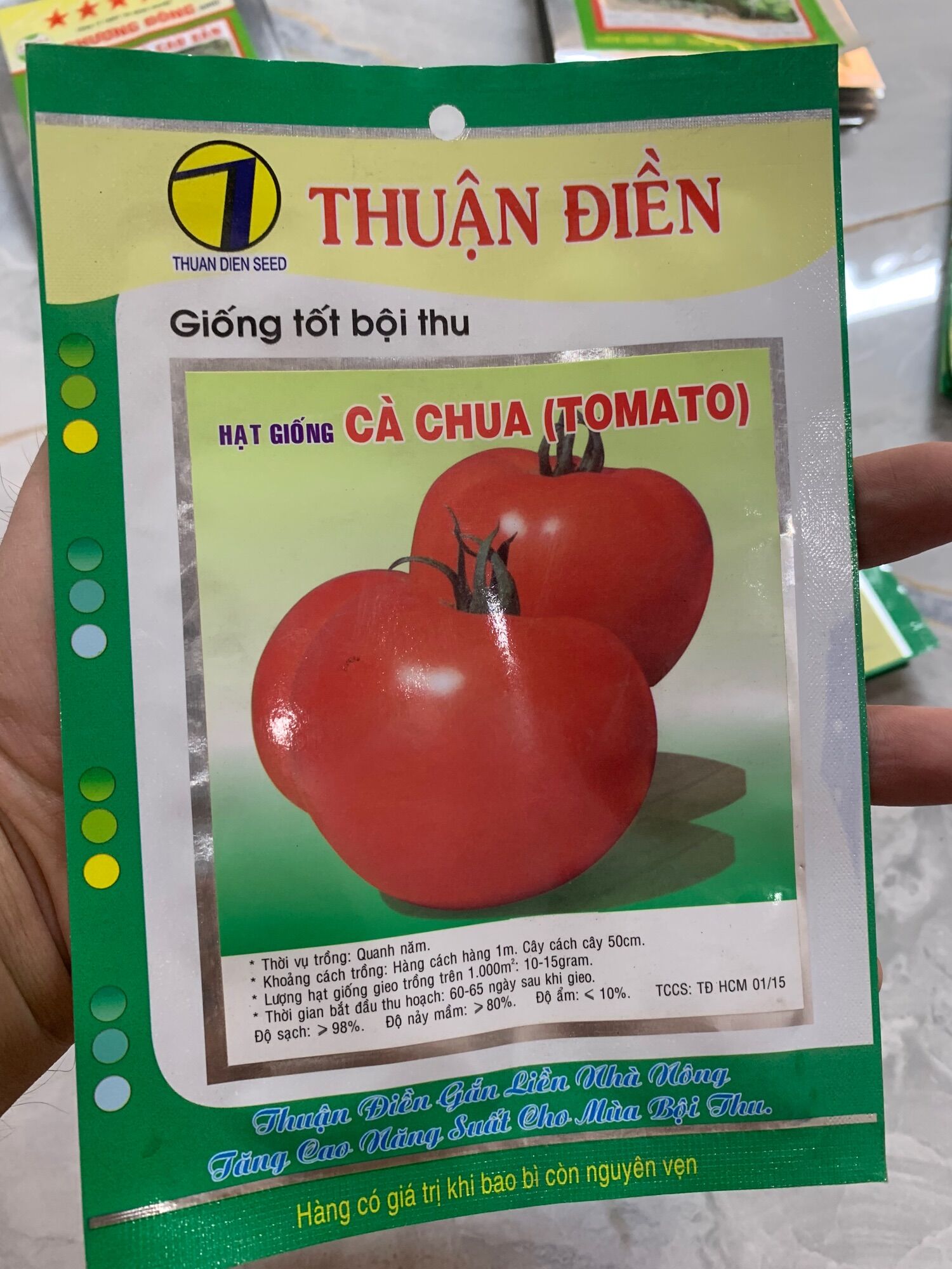 Hạt Giống Cà Chua Tomato gói 0.5g