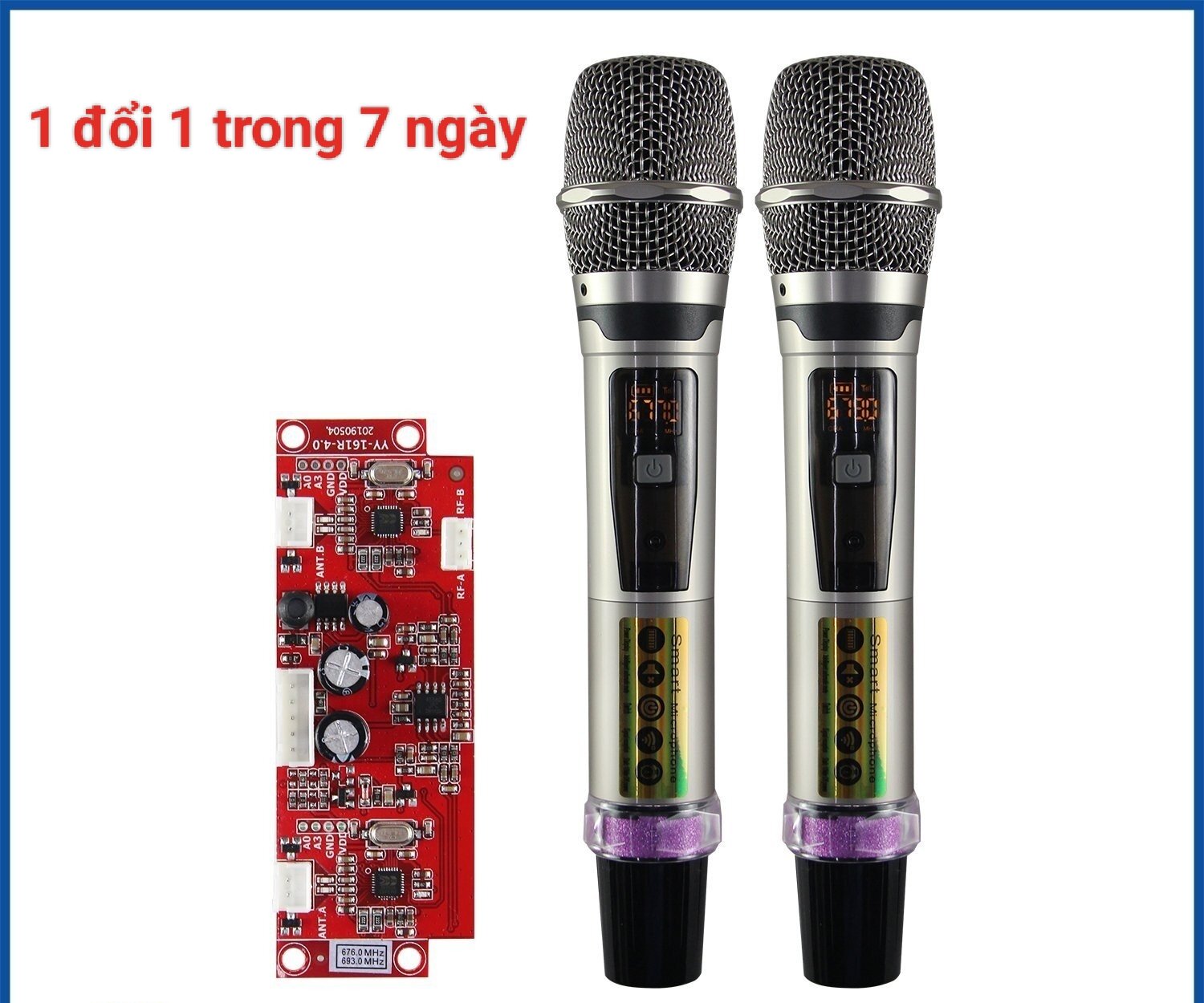 Bộ micro (2 cái)- Tặng kèm túi đựng mic thiết kế nhôm nguyên khối  UGX hàng cao cấp chính hãng chuyên dùng loa kéo loa karaoke gia đình