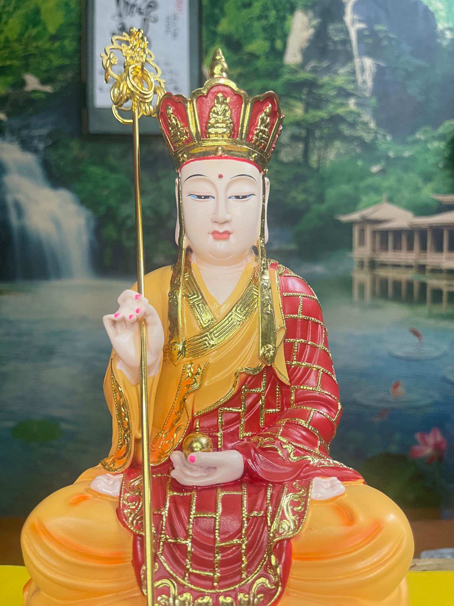 Tượng Địa Tạng cao 30cm
