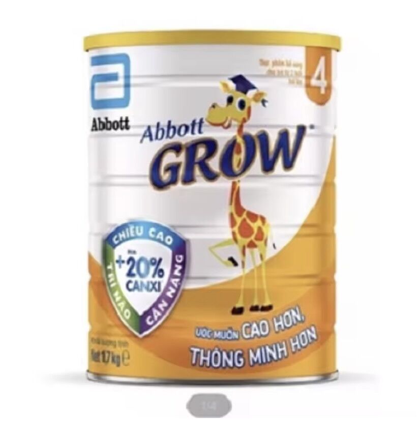 Sữa bột abbott grow 4 1.7kg cho bé trên 2 tuổi