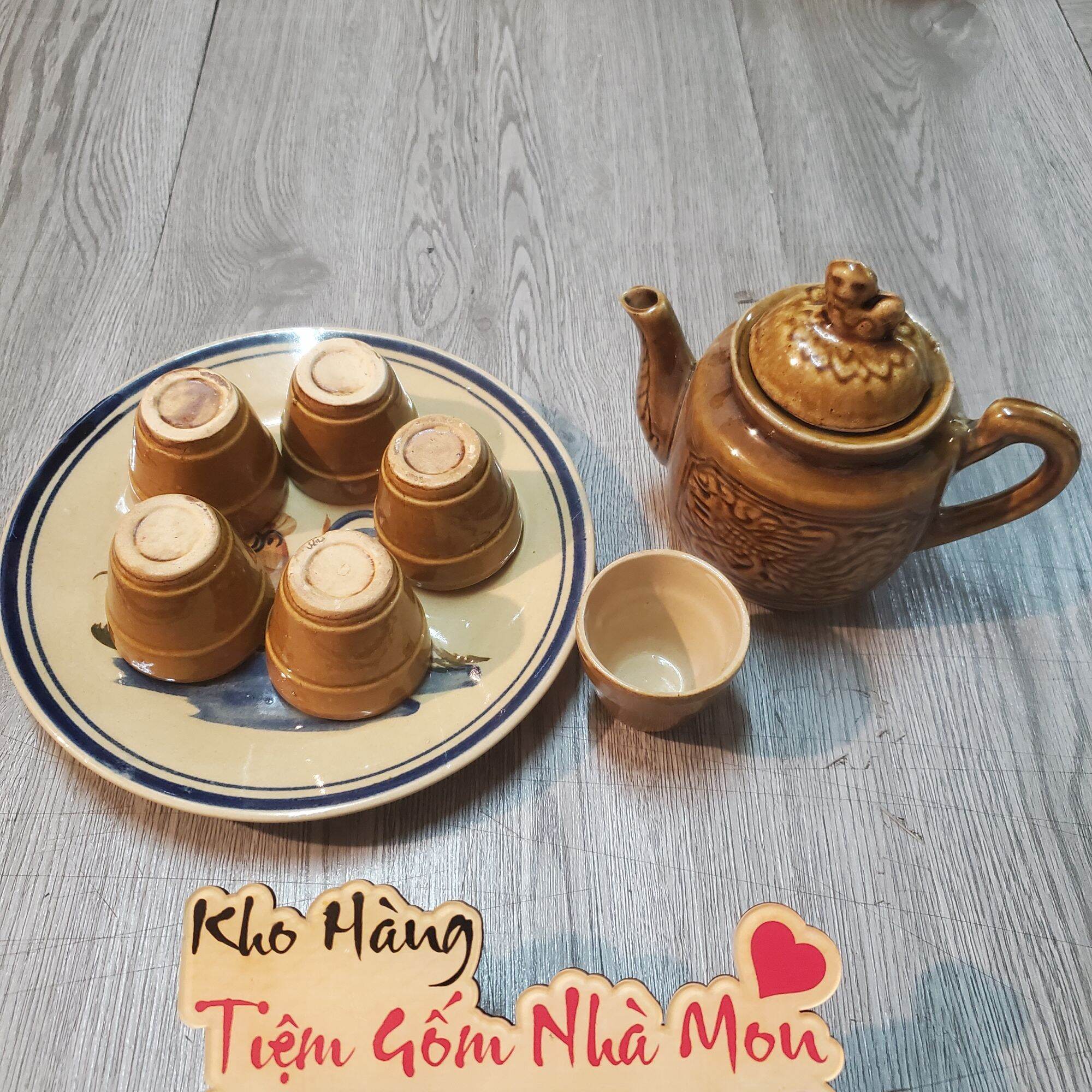 BỘ ẤM TRÀ XƯA (1 BỘ NHƯ HÌNH) -MS*019