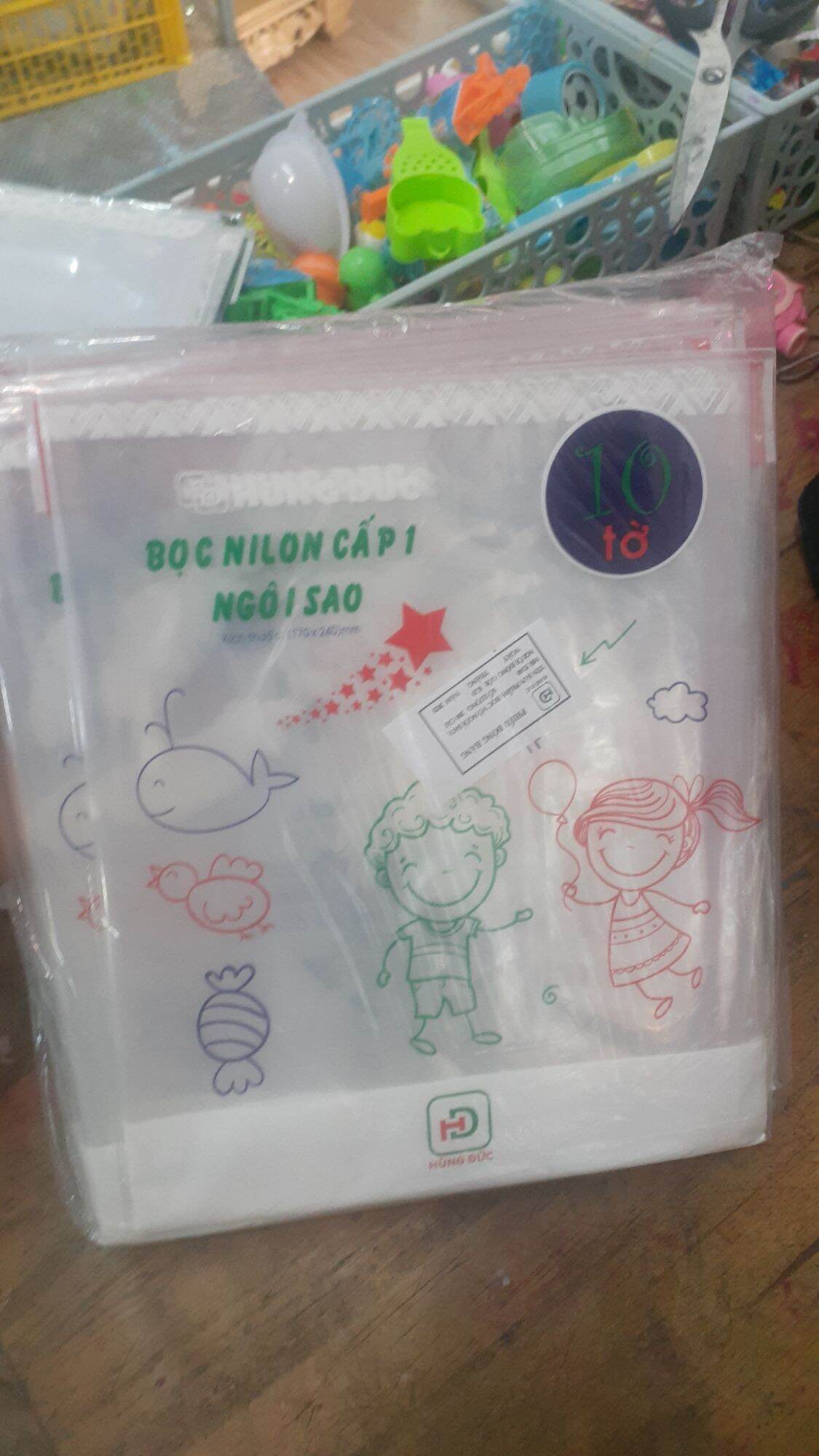 Bọc vở oly và sách giáo khoa cấp nilon Hùng Đức