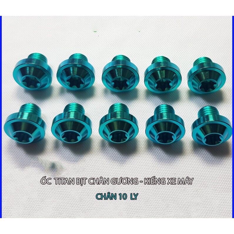 Ốc chân gương titan 7 màu xịn cực đẹp