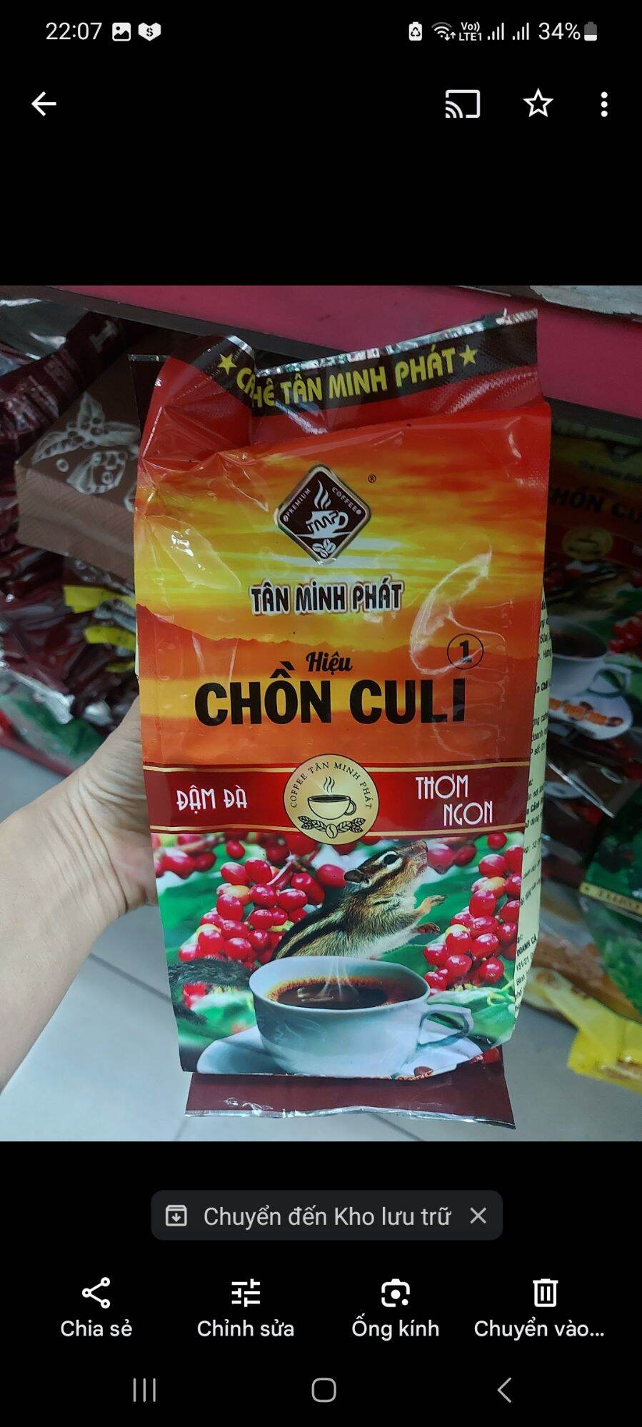 cà phê  Chồn Tân Minh Phát 2 500g