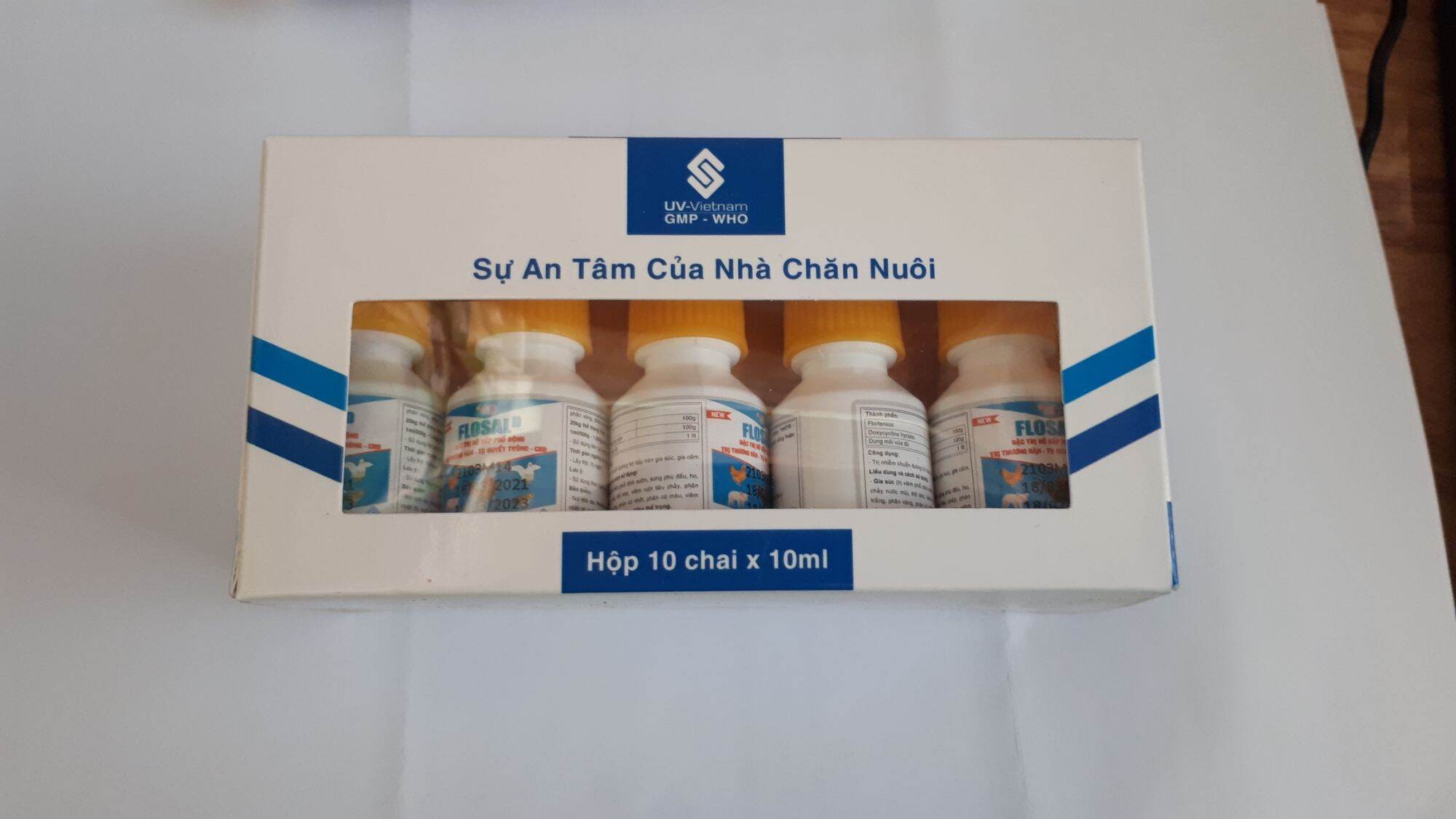 10 lọ flosal d 10ml/ khò khè, sổ mũi gà/gà rù gà toi