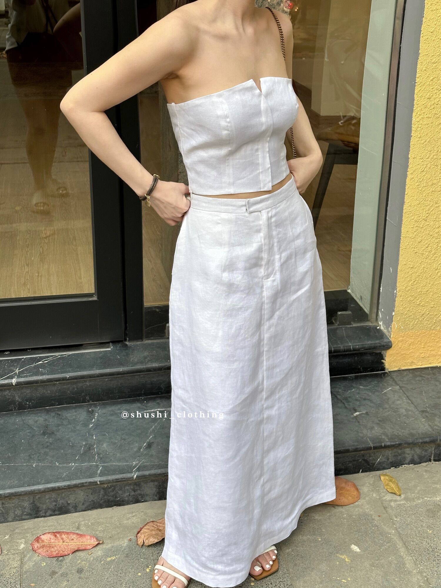 Hanni Skirt - Chân Váy Linen Dài Linen Tưng