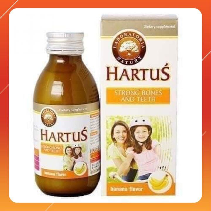 Hartus Canxi bổ sung vitamin D3, vitamin K, hấp thụ Canxi tối đa (Lọ 150ml)