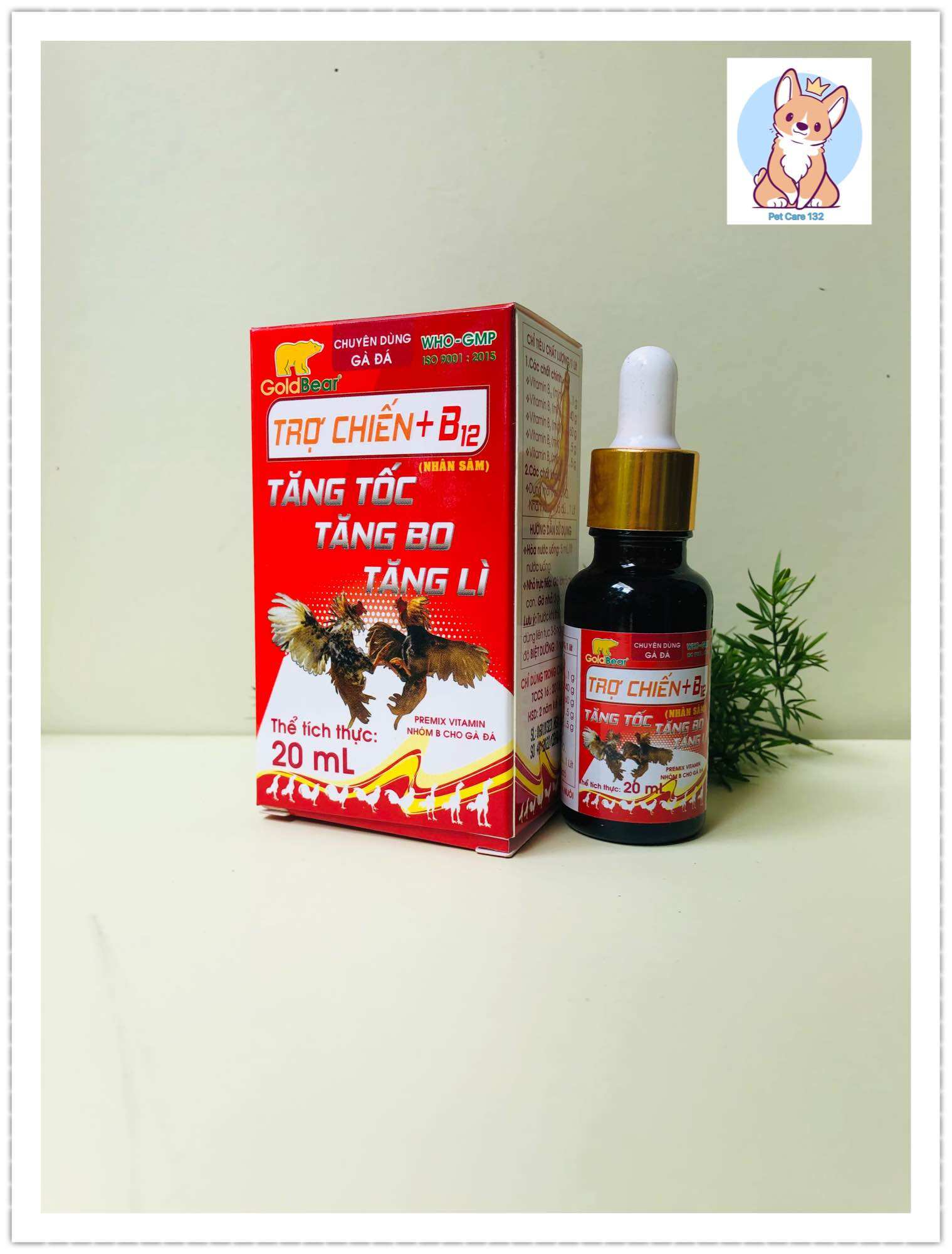 Trợ chiến B12 nhân sâm Gv-Tăng tốc, tăng bo, tăng lì cho gà đá.