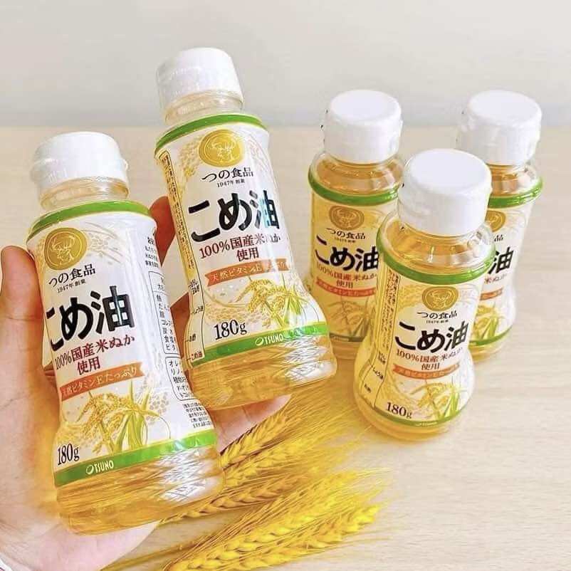 Dầu gạo ăn dặm, dầu gạo cao cấp TSUNO nội địa Nhật Bản cho bé ăn dặm 180g