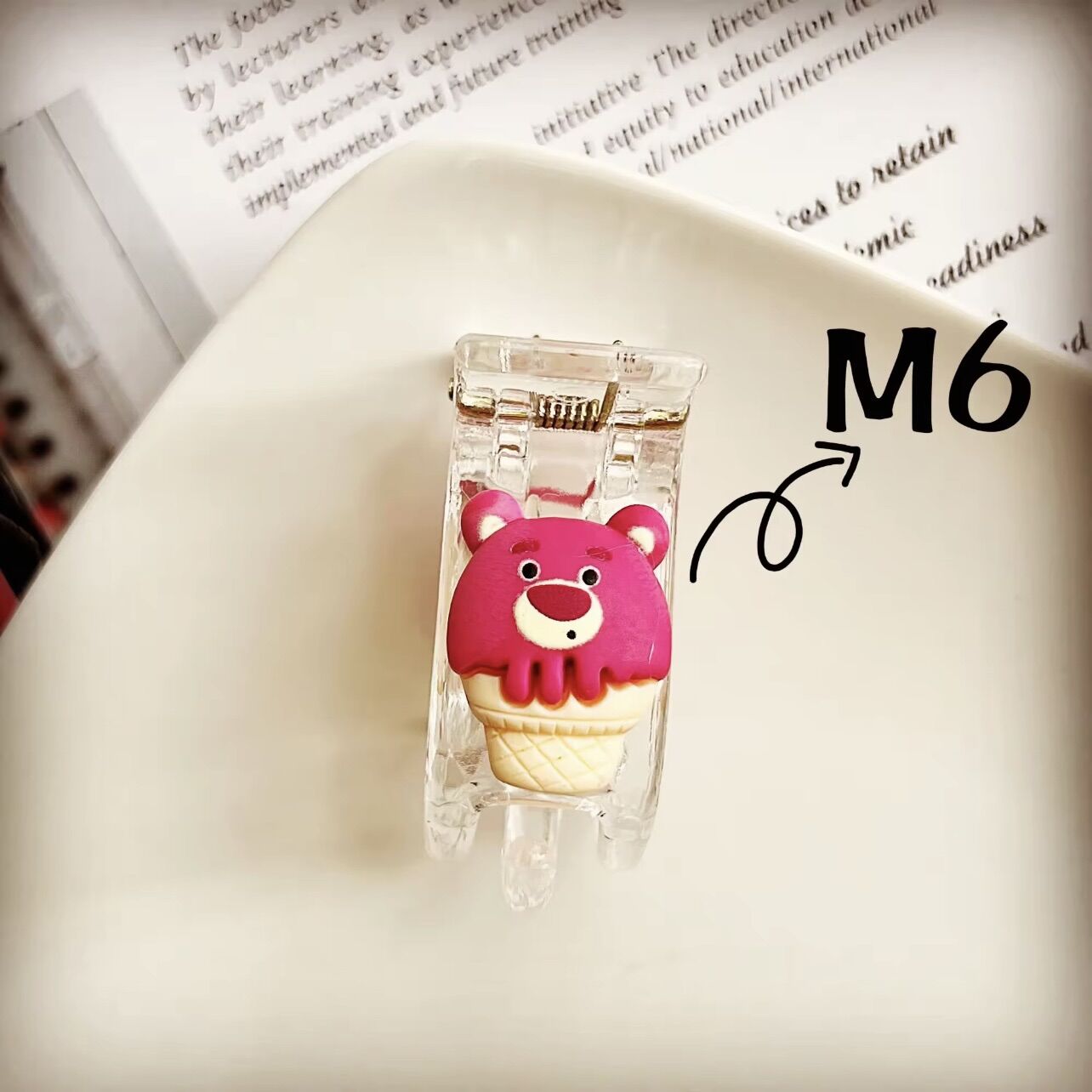 KẸP TÓC 3 RĂNG GẤU DÂU LOTSO