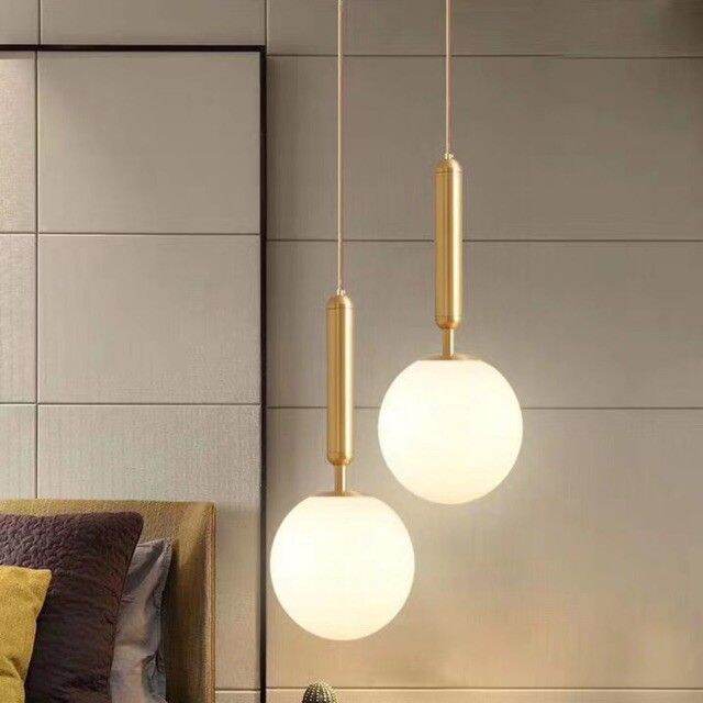 Đèn thả bóng tròn, đèn trang trí phòng ngủ, đèn trang trí phòng khách, đèn thông tầng TH749 kèm bóng led