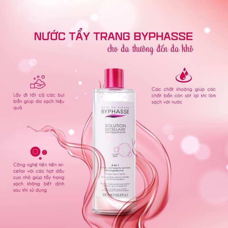 Nước tẩy trang Byphasse 500ml