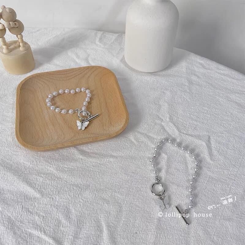 Vòng tay bướm phối ngọc siêu xinh