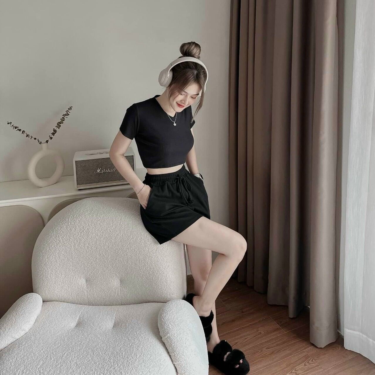 (SHOP TÁO ĐỎ BIGSIZE 50KG ĐẾN 90KG) set nộ croptop kèm quần