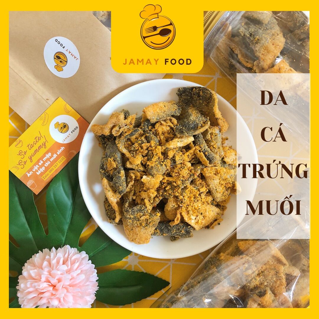 Da Cá Tẩm Trứng Muối 250gram Giòn Ngon Chuẩn Vị |  Ăn Vặt Jamay Food