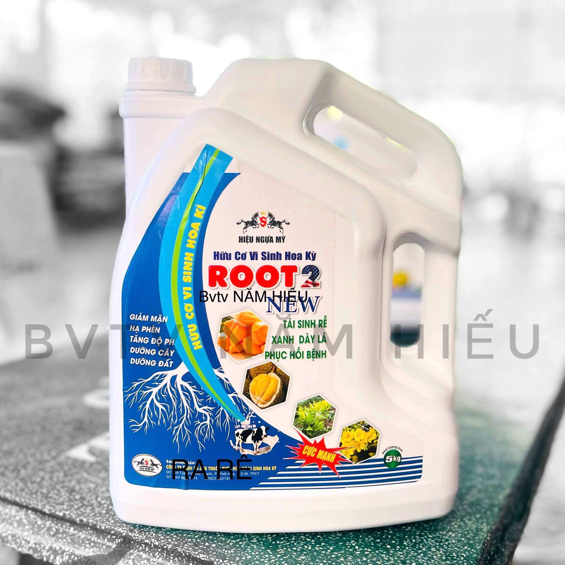 Dưỡng rễ ROOT 2 new 2024 5kg HỮU CƠ VI SINH - Phân bón phun tưới - Phục hồi cây Giàu dưỡng chất cho hoa kiểng - Kích rễ cực mạnh humic