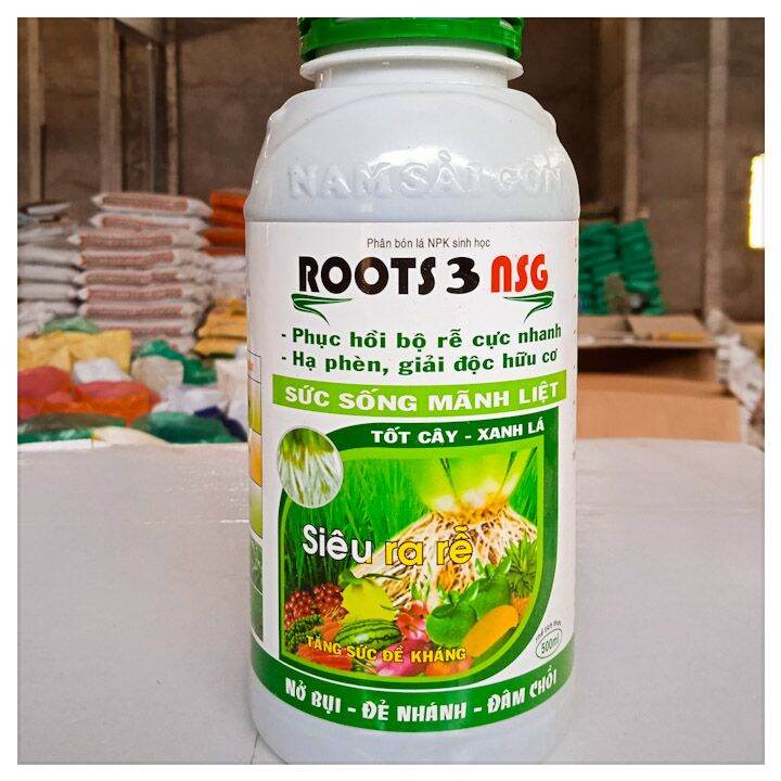Phân bón roots 3 kích rễ cực mạnh giải độc phục hồi cây