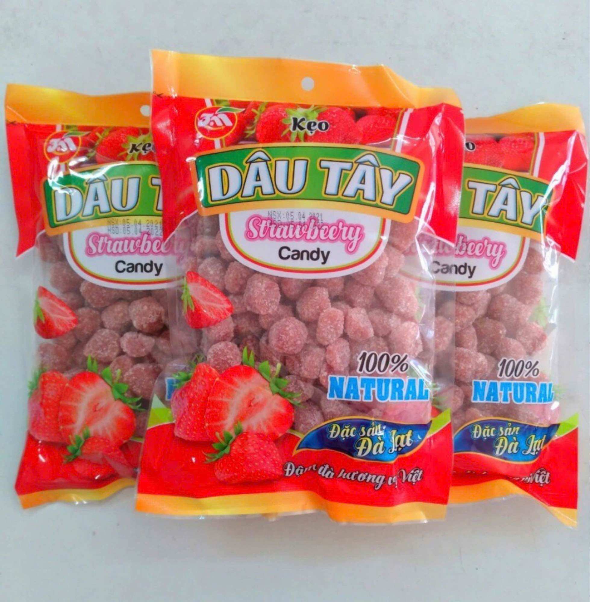 Kẹo dâu tây đặc sản đà lạt 200g