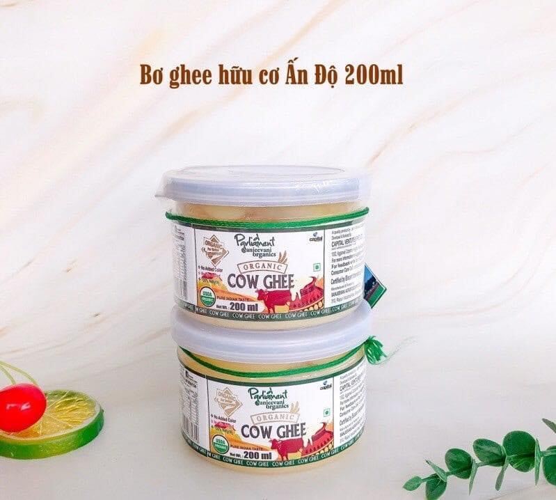 Bơ hữu cơ Cow Ghee Organic Ấn Độ 200ml