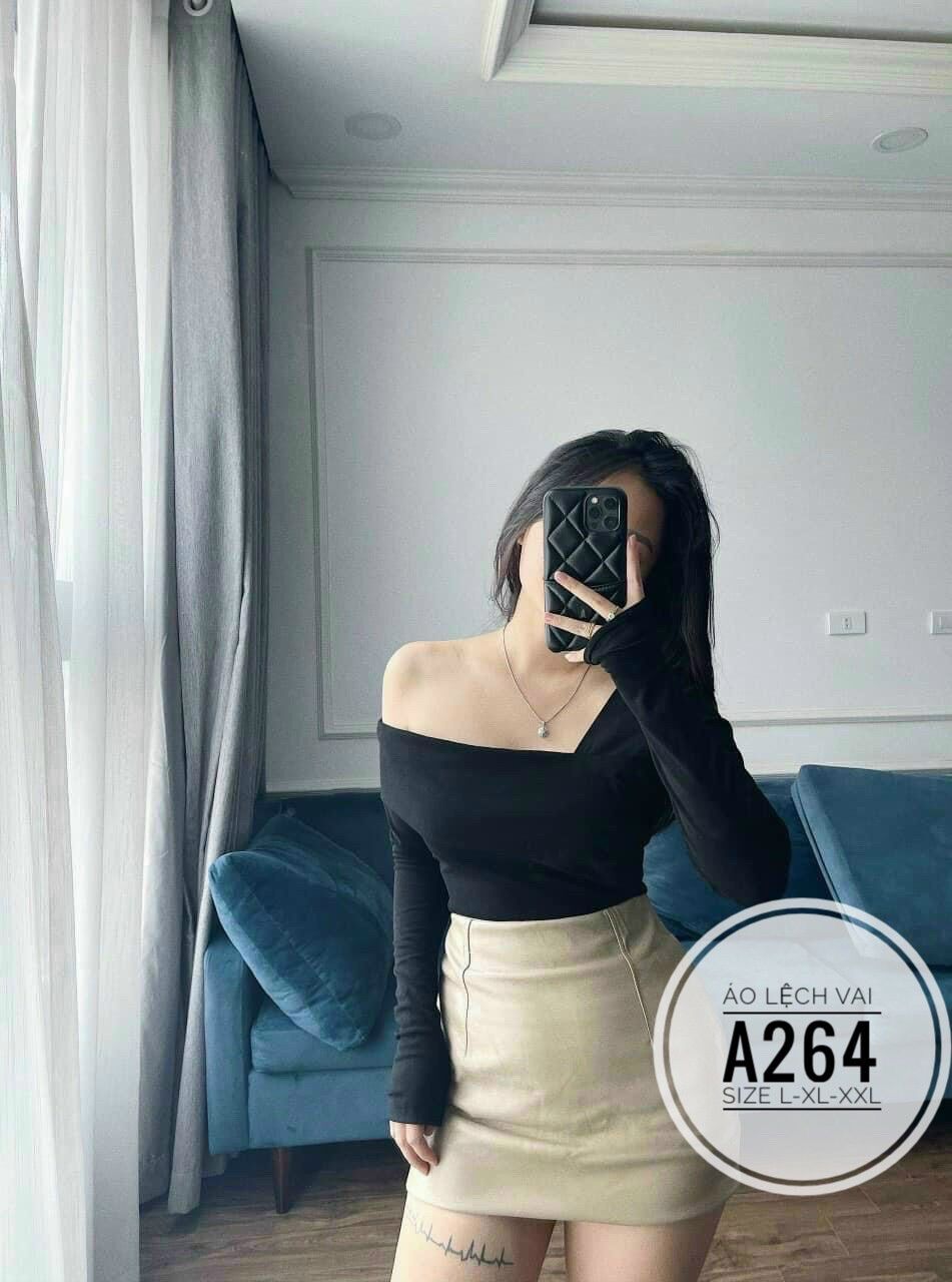 60-90kg Bigsize ÁO LỆCH VAI A264
