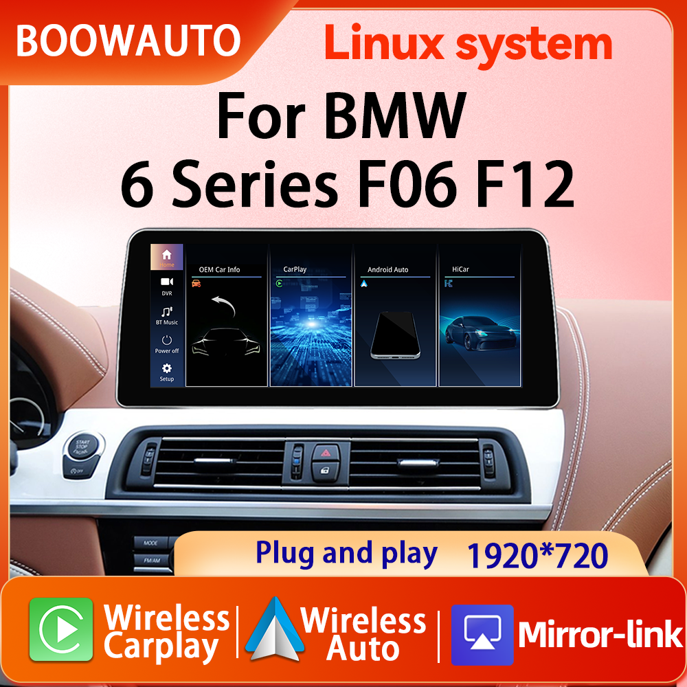 NEW Wireless Carplay For BMW 6 Ser F06 F12 F13 CIC NBT Multimedia Player Android Auto Intelligent Touch Screen Car Play Vehicle Giá 9,391,372 Đồng*Miễn phí vận chuyển