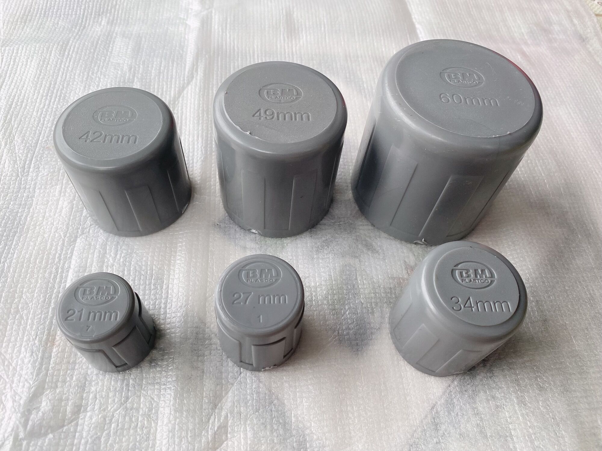 Nắp bít , nắp khoá ống nhựa pvc bình minh phi 21, 27, 34, 42, 49, 60