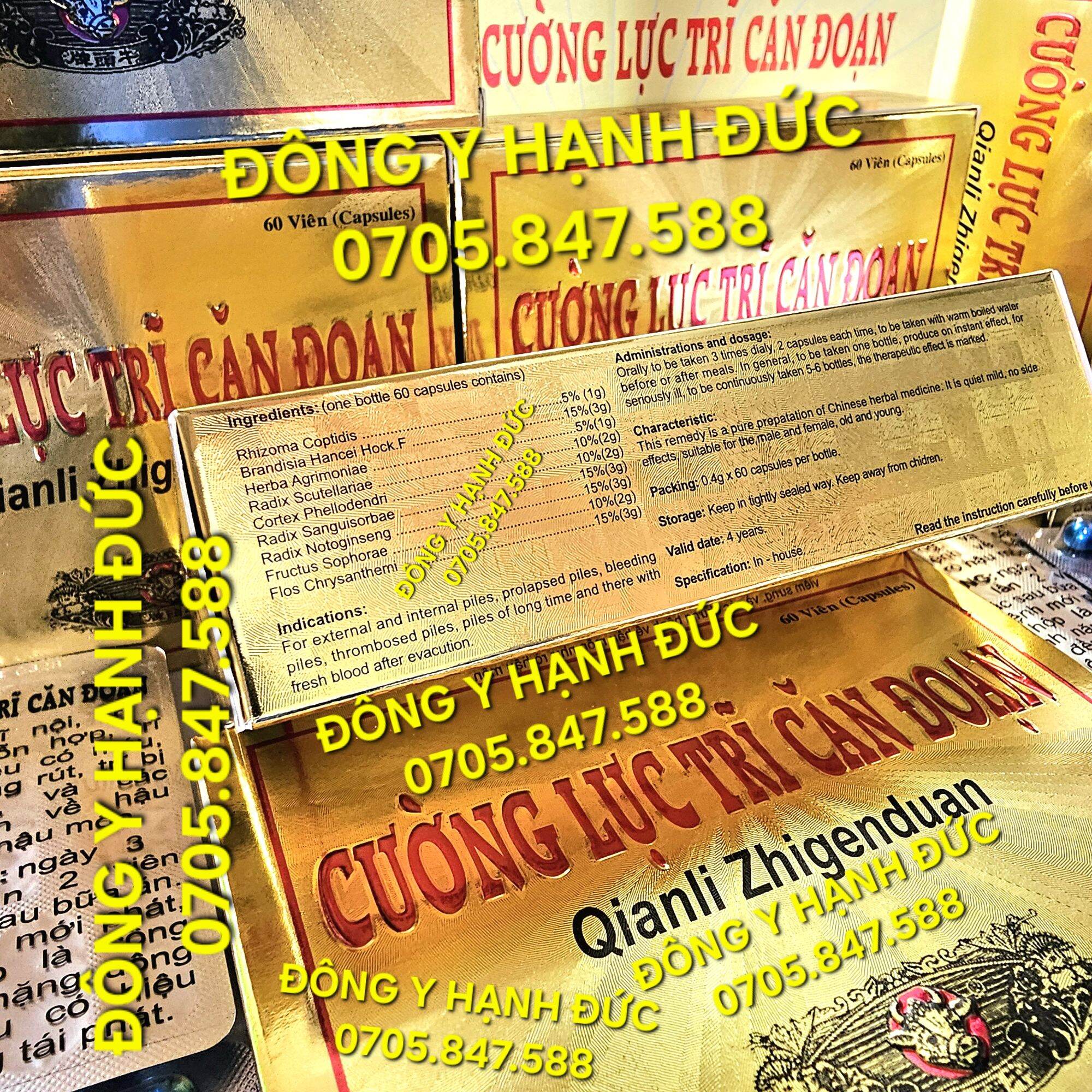 Cường Lực Trĩ Căn Đoạn. Hộp vĩ 60 viên.