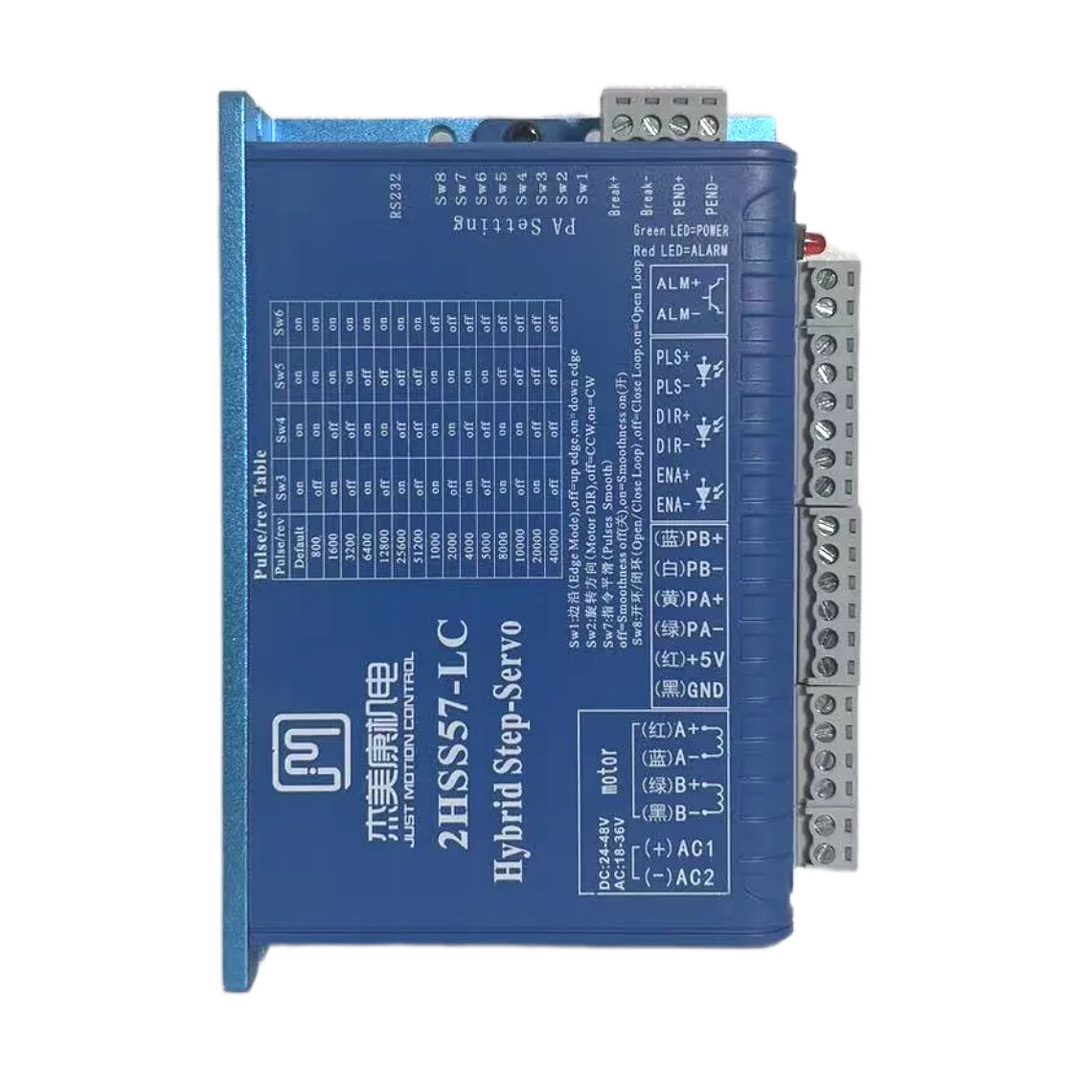 Đầu Ra Động Cơ Bước Phản Hồi Đóng Vòng Hai Pha 2HSS57/2HSS86/2HSS858 Servo Driven Động Cơ Bước Drive