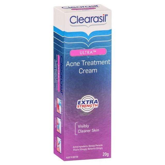 Kem giảm mụn cao cấp Clearasil Acne Treatment Cream 20g.