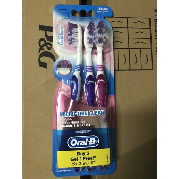 Bàn chải đánh răng Oral-B Micro-Thin Clean siêu mềm mảnh