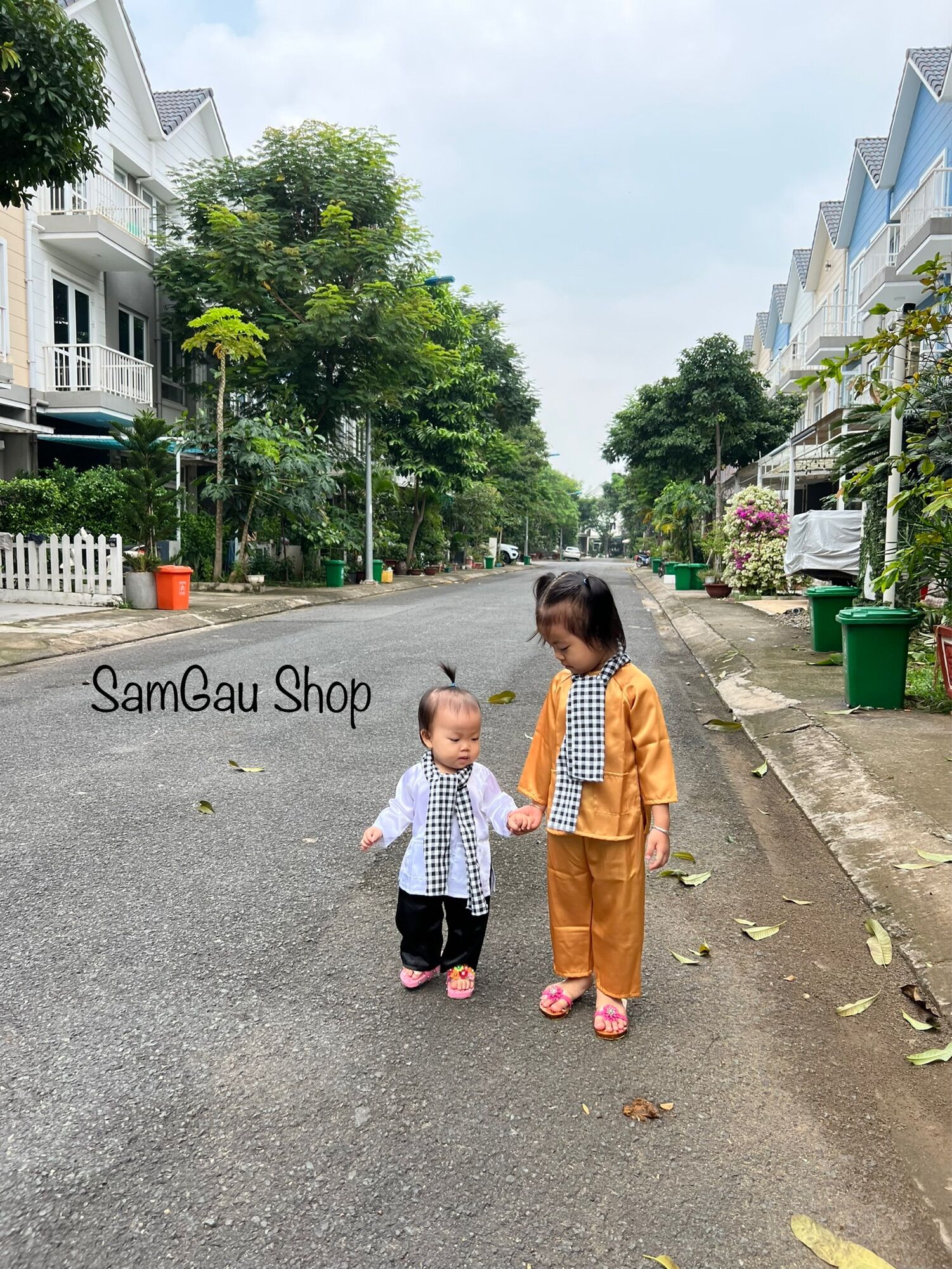 Bộ bà ba truyền thống cho bé Trai bé Gái bé từ 7-30kg Samgo Shop