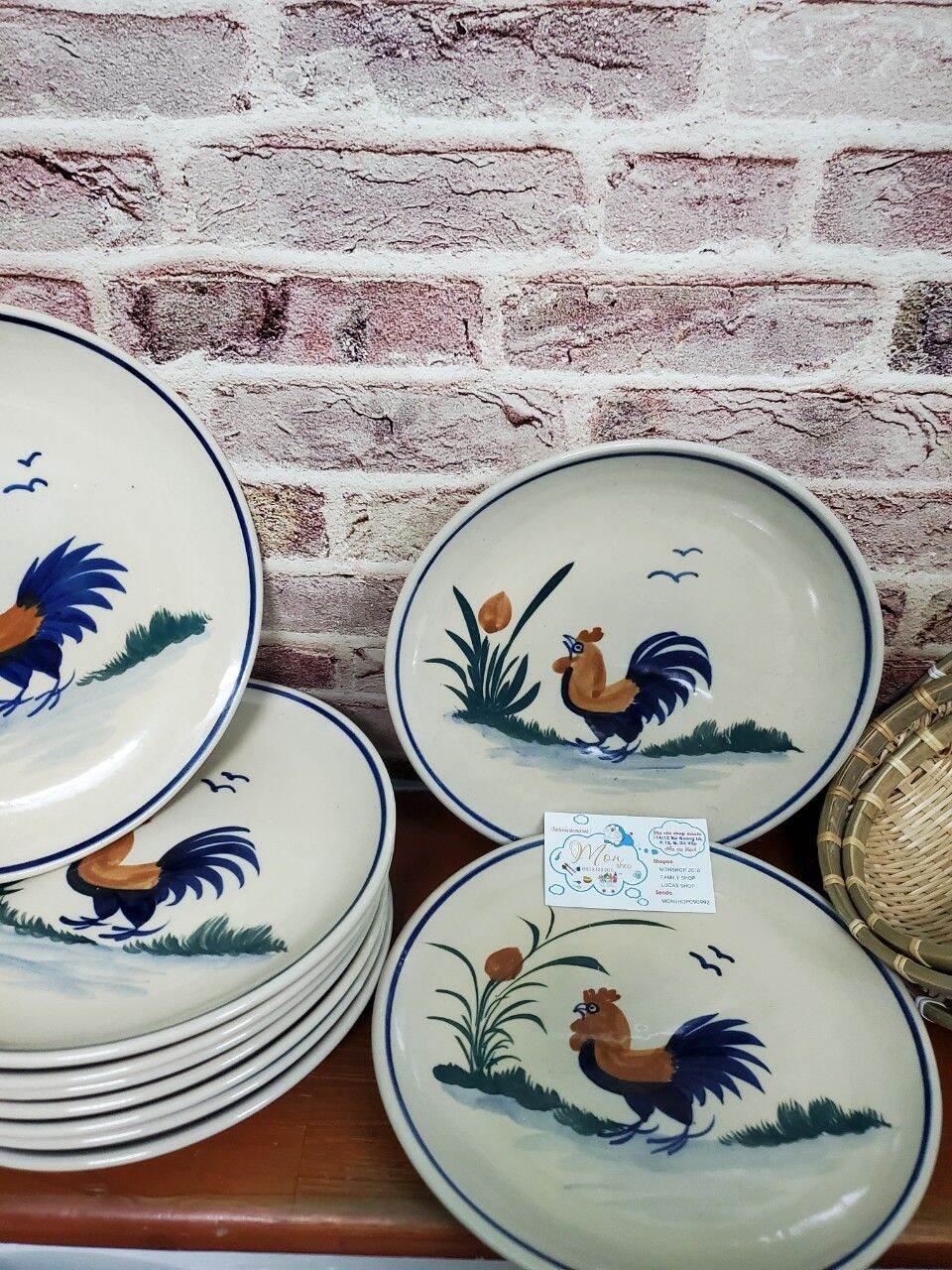 BỘ 10c CHÉN CƠM CON GÀ THỦ CÔNG XƯA LOẠI ĐẸP