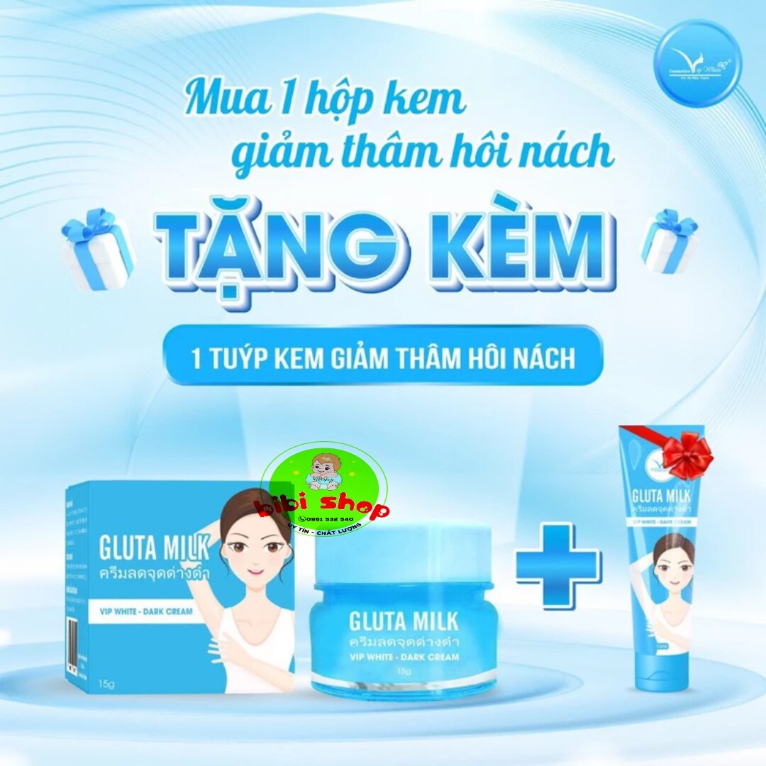 Kem giảm thâm hôi nách gluta milk