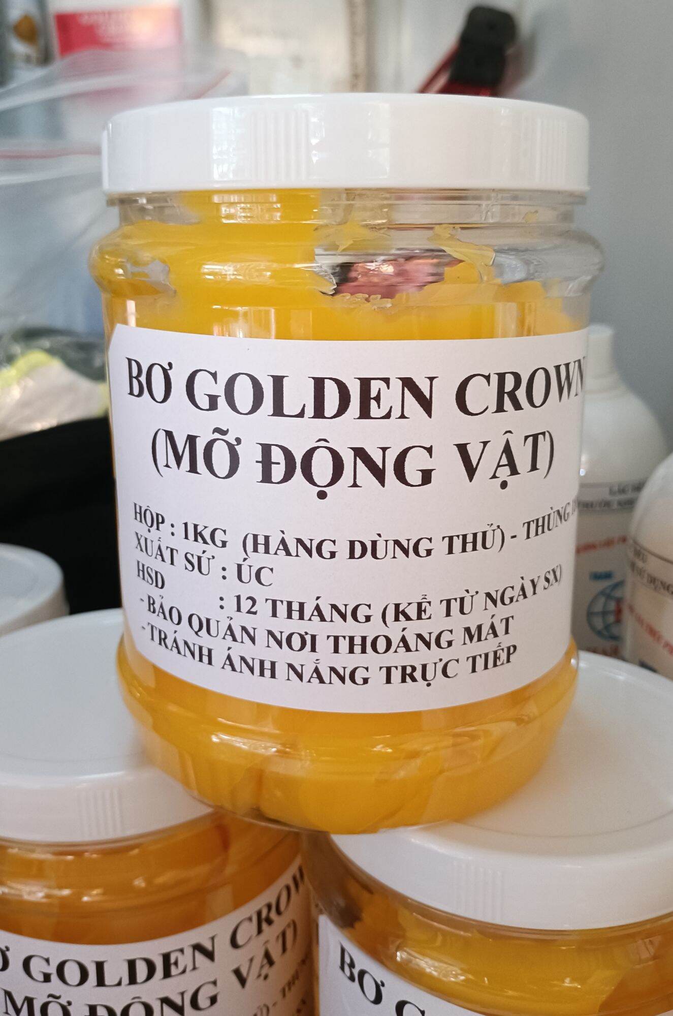 [HCM]Bơ Úc Golden Crown (Bơ Động Vật) hộp 1kg