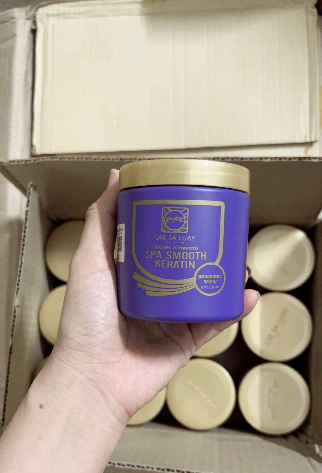 KEM Ủ TÓC XẢ TÓC Ủ LỤA KERATIN LAE SA LUAY 250ml THÁI LAN
