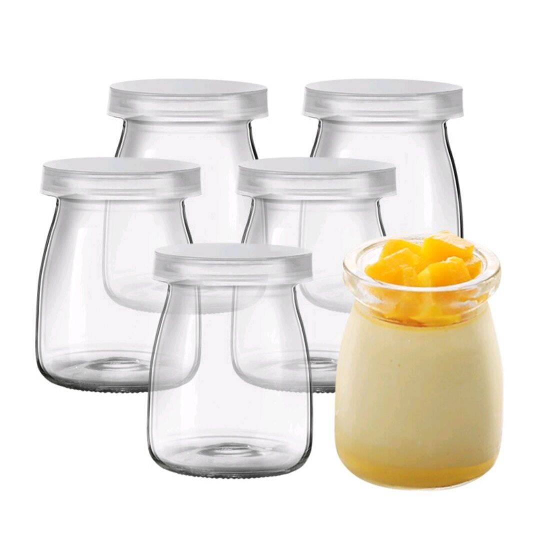 Combo 12 hủ thủy tinh đựng sữa chua 100ml / hủ cao cấp nắp nhựa