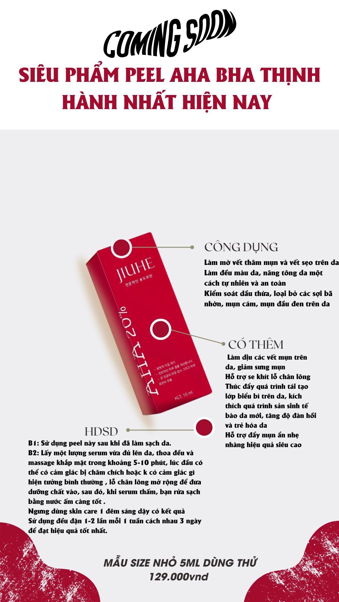 SERUM RED PEEL JIUHE THANH TÔ