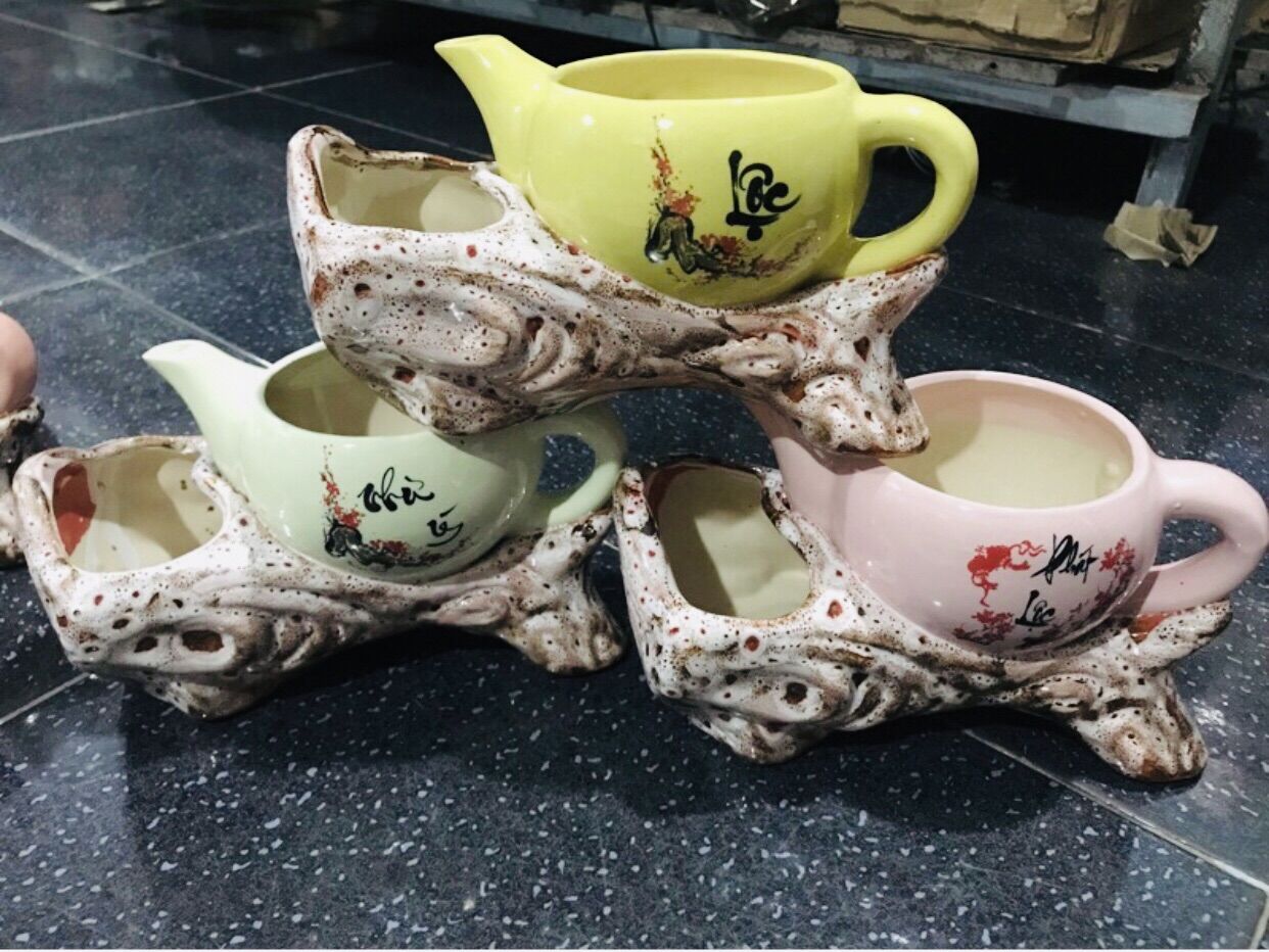 Chậu sứ đôi trồng cây