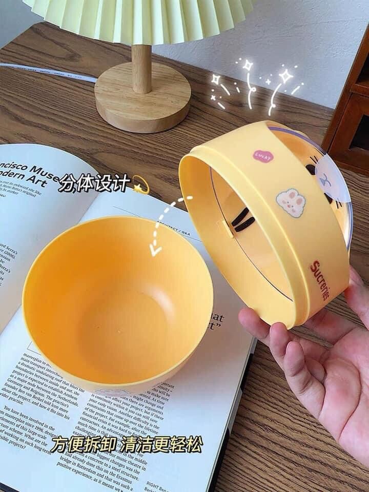Thùng rác mini hình gấu mèo