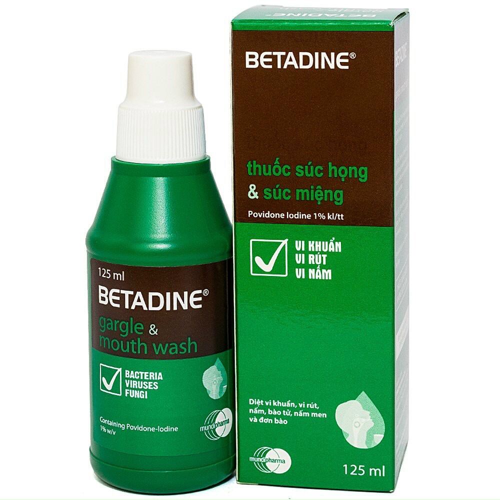 [Hcm]Súc Họng Và Miệng Betadine 125Ml