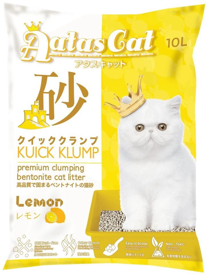 Cát vệ sinh cho mèo đất sét Aatas Cat 10L (7kg)