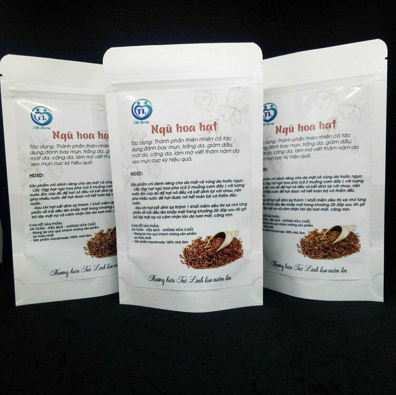 100g Ngũ hoa hạt đắp mặt nạ