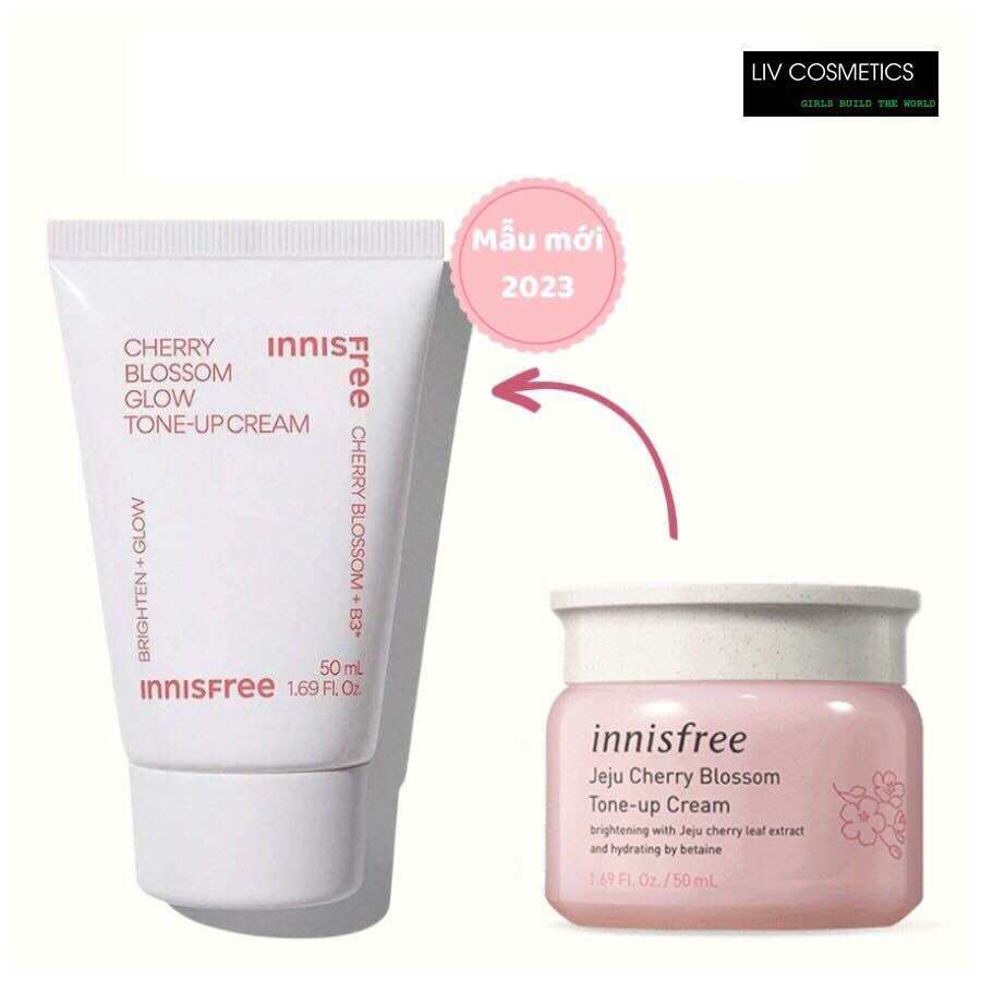 [HCM]Kem Dưỡng Trắng Da Nâng Tone Tức Thì từ hoa anh đào Innisfree Jeju Cherry Blossom Tone Up Cream 50ml