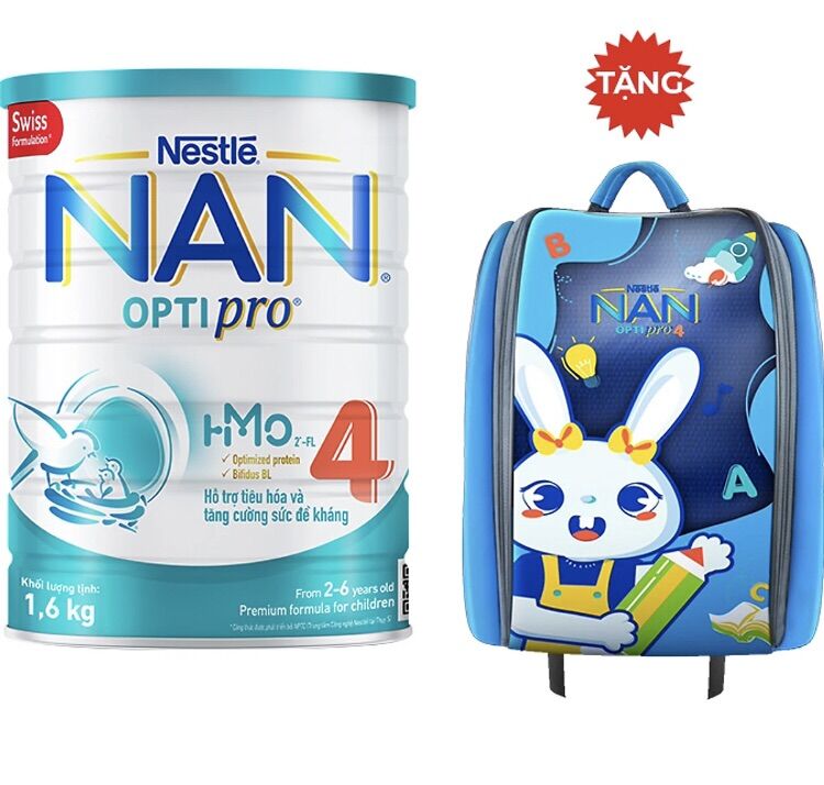 Date mới-Sữa bột Nan Optipro 4 1,7kg/mẫu mới 1,6kg