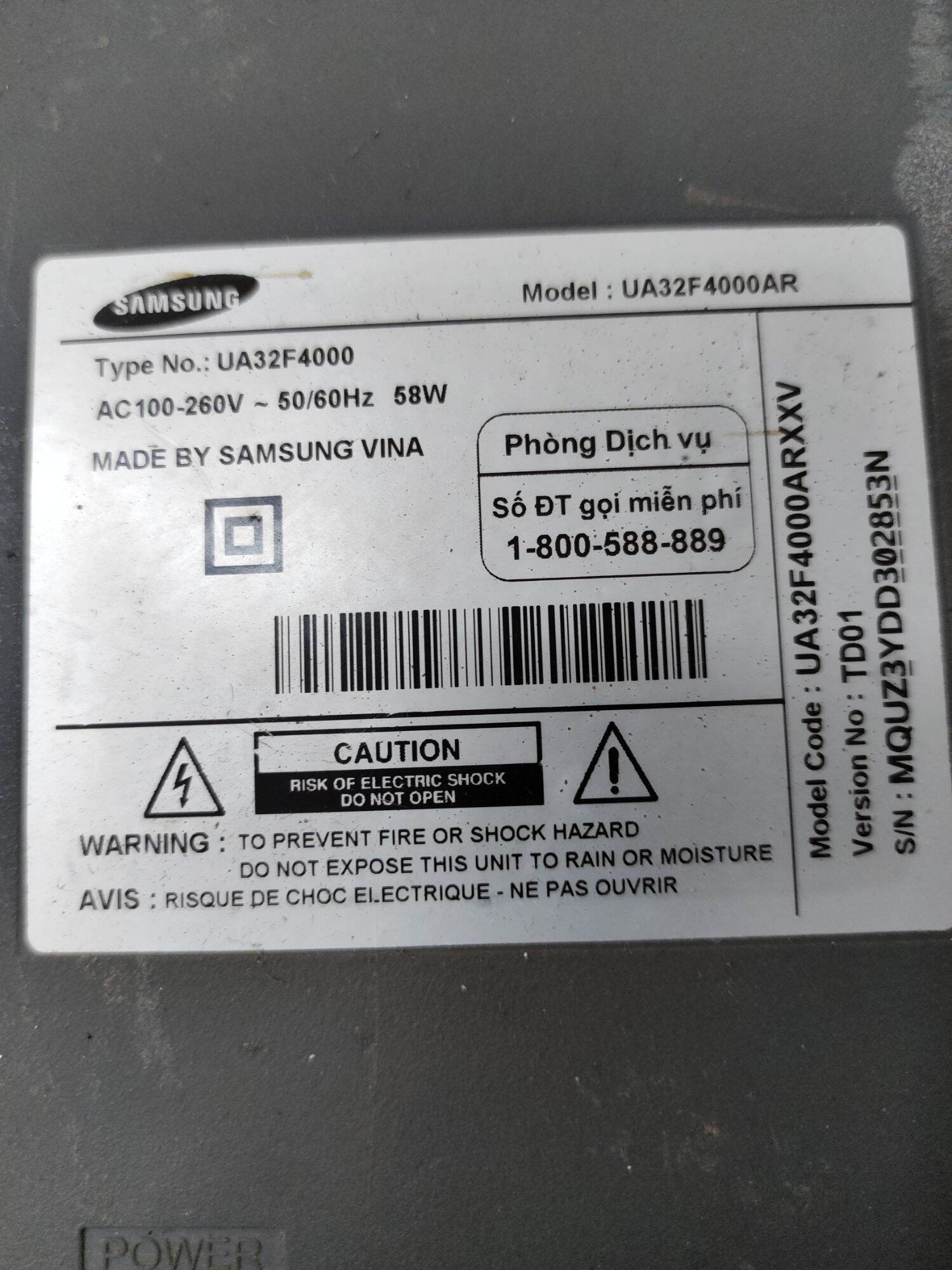 Bo mạch, cáp tivi SS UA32F4000